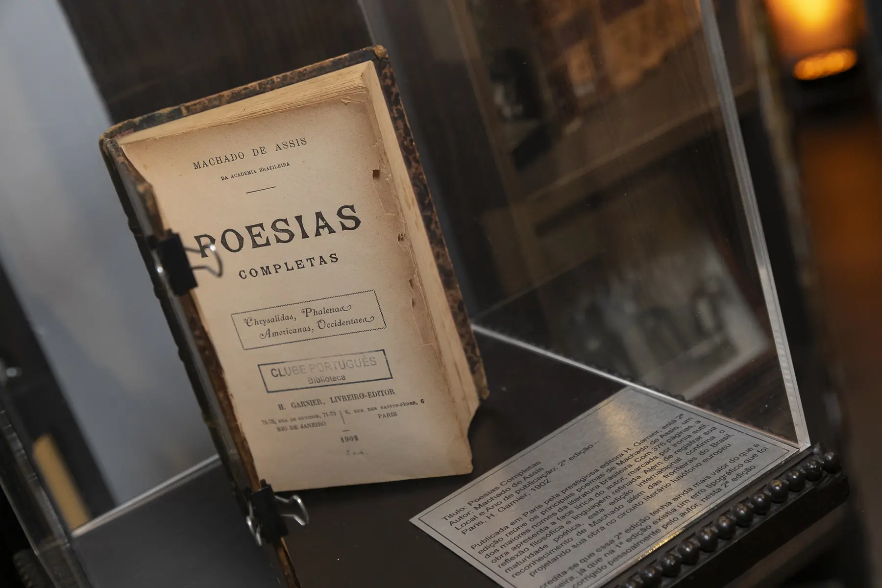 Obra de Machado de Assis preservada na Biblioteca